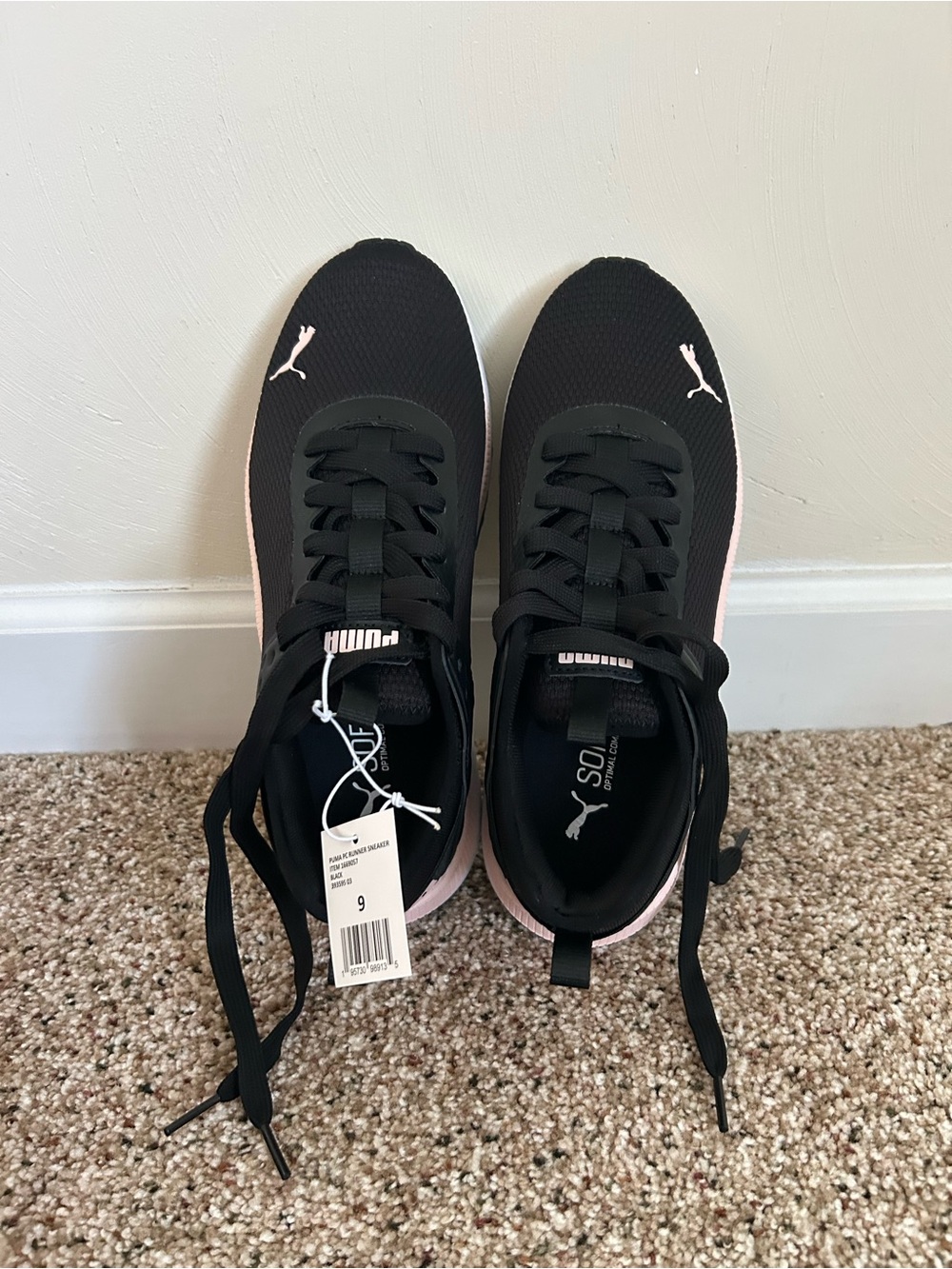 NWT - Puma Women's Black & Light Pink Athletic Sneakers - Picture 4 of 10
